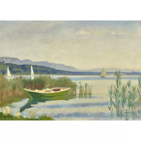 Seelandschaft mit Booten