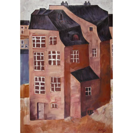 "Häuser am Fluss"