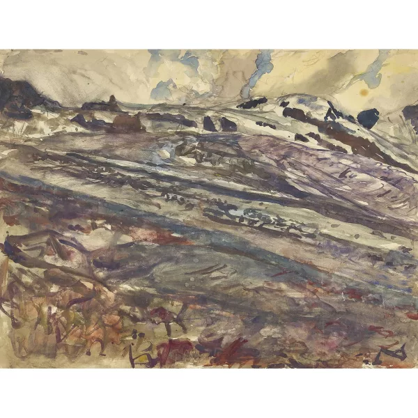 Erich Wendelstein — "Gwächtenhorn, Steingletscher".
