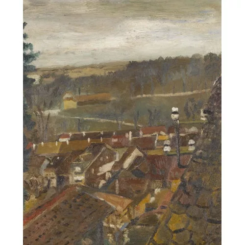 Erich Wendelstein — "Blick auf die Matte bei Bern".