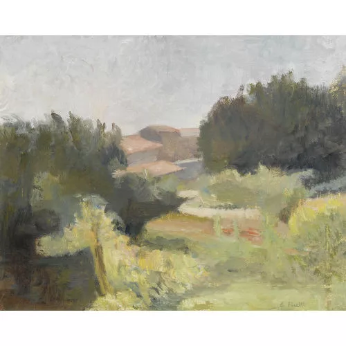 Erminio Poretti — "Paesaggio dal Giardino".