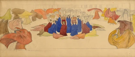 Etude pour "Danse des canéphores et des feuilles mortes