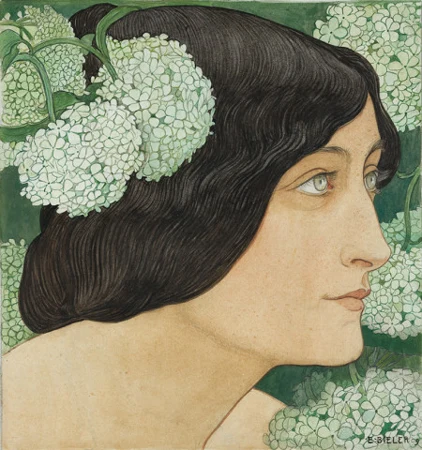 Tête décorative. Les boules de neige, 1909