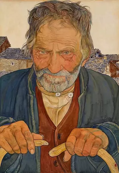 ERNEST BIELER — Mendiant aux cannes. Circa 1910. — Koller Auktionen