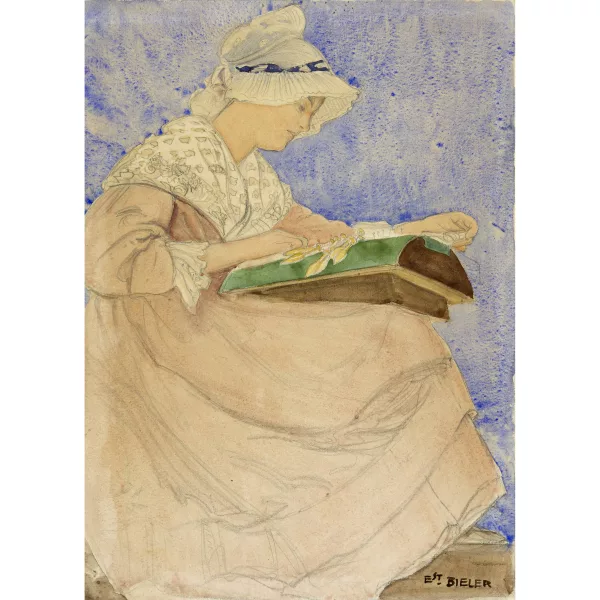 Ernest Biéler — Dentellière