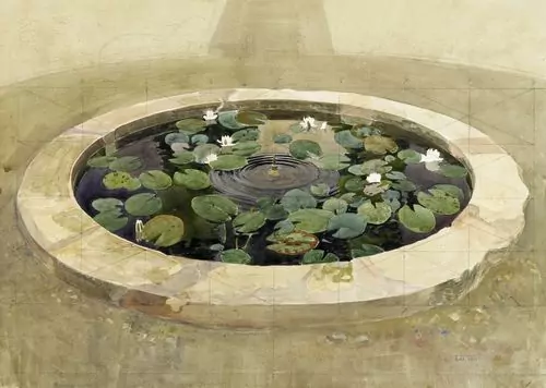 ERNEST BIÉLER — Seerosenteich. Um 1910. — Koller Auktionen