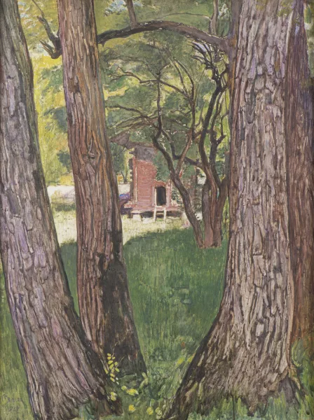 Ernest Biéler — Sous les noyers