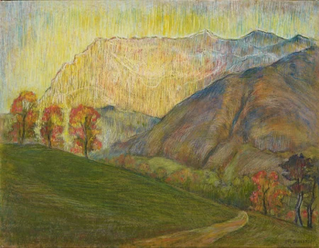 Paysage automnal valaisan