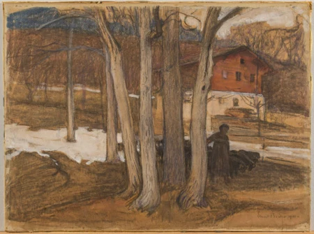 La maison du peintre à Savièse, 1901