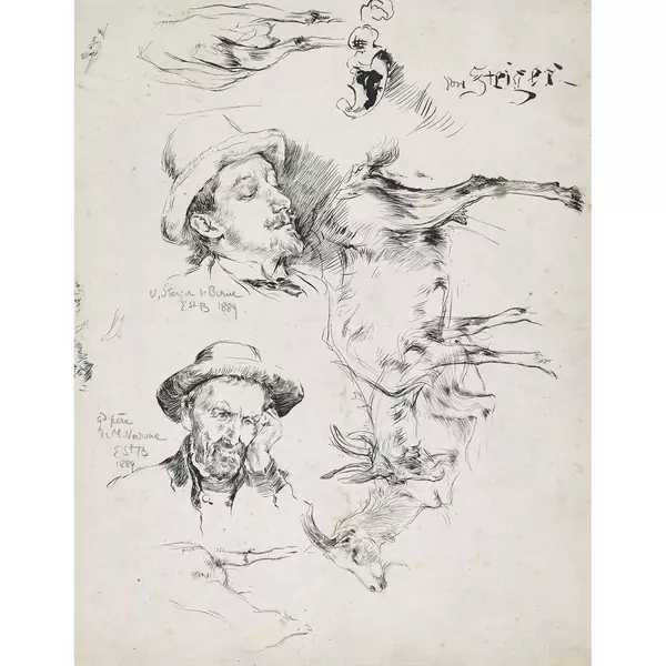 "Von Steiger de Berne, grand-père de M. Varone, chèvres"