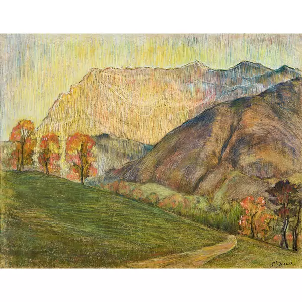 Paysage automnal valaisan