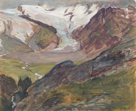 Paysage de montagne vers Saas Fee