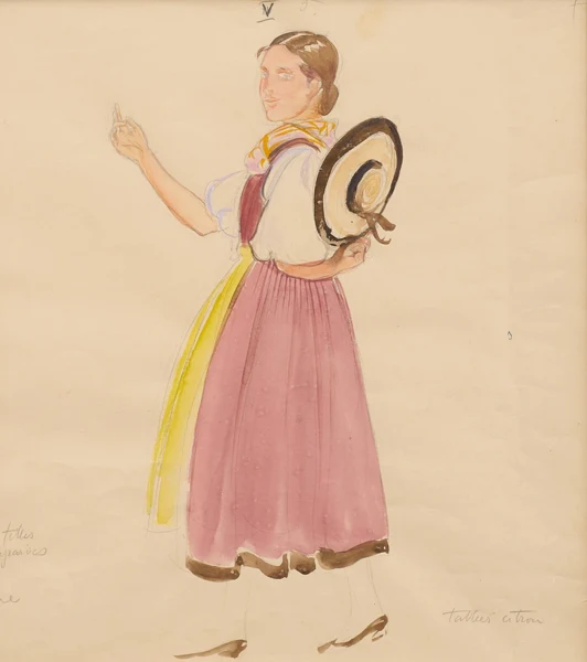 Ernest Biéler — Tablier citron