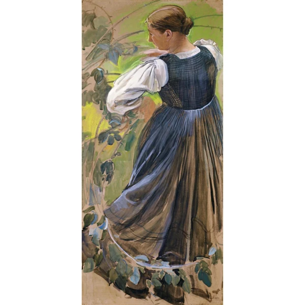 Ernest Biéler — VALAISANNE AU VERGER GIRL FROM VALAIS IN THE ORCHARD
