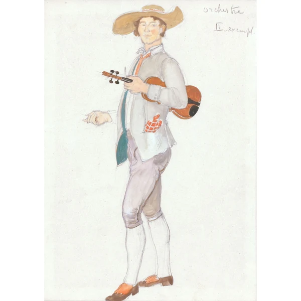 Ernest Biéler — LE VIOLONISTE THE VIOLINIST