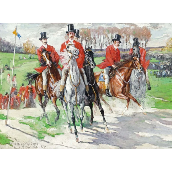 Ernest Biéler — COURSES À LA CROIX-DE-BERNY (PARIS), 1885 RACES AT LA CROIX-DE-BERNY (PARIS), 1885