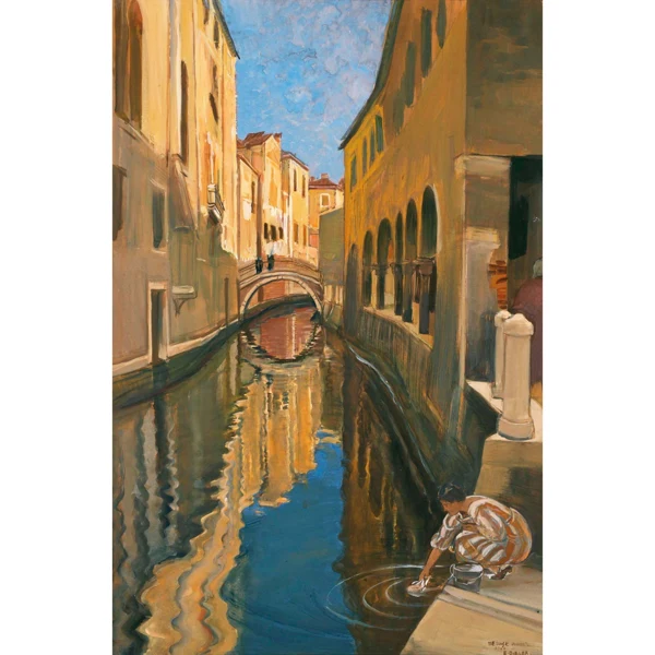 Ernest Biéler — LAVANDIÈRE À VENISE, 1930 WASHERWOMAN IN VENICE, 1930