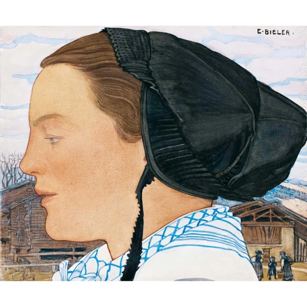 Ernest Biéler — FEMME DE PROFIL PROFILE OF A WOMAN