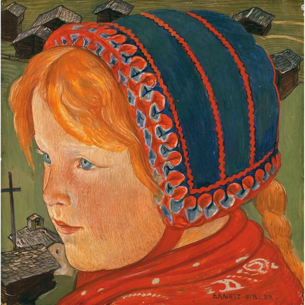 Ernest Biéler — LA PETITE (LES HAUDÈRES) LITTLE GIRL (LES HAUDÈRES)