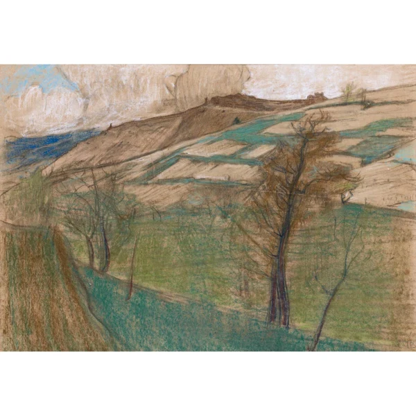 Ernest Biéler — PAYSAGE DE SAVIÈSE (LE CHÂTEAU DE LA SOIE) LANDSCAPE AT SAVIÈSE (CHÂTEAU DE LA SOIE)