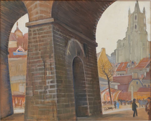 Ernest Biéler — Sous le Grand-Pont (Lausanne)