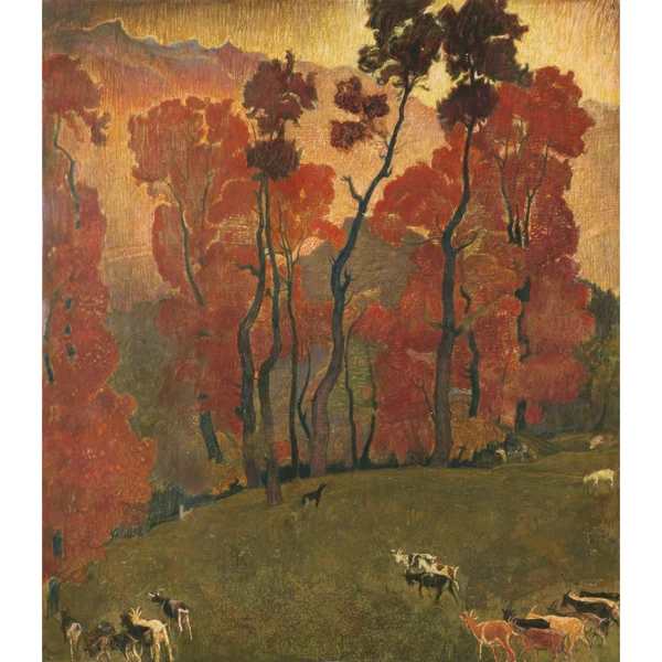 Ernest Biéler — PAYSAGE DE ZAMBOTTE, SAVIÈSE ` LANDSCAPE AT ZAMBOTTE, SAVIÈSE