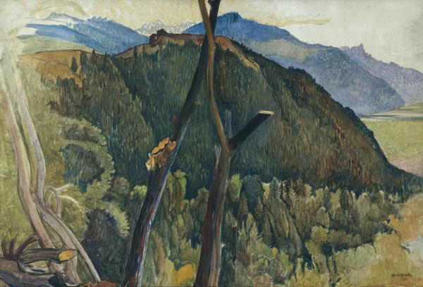 Ernest Biéler — PAYSAGE VALAISANLANDSCAPE IN THE VALAIS