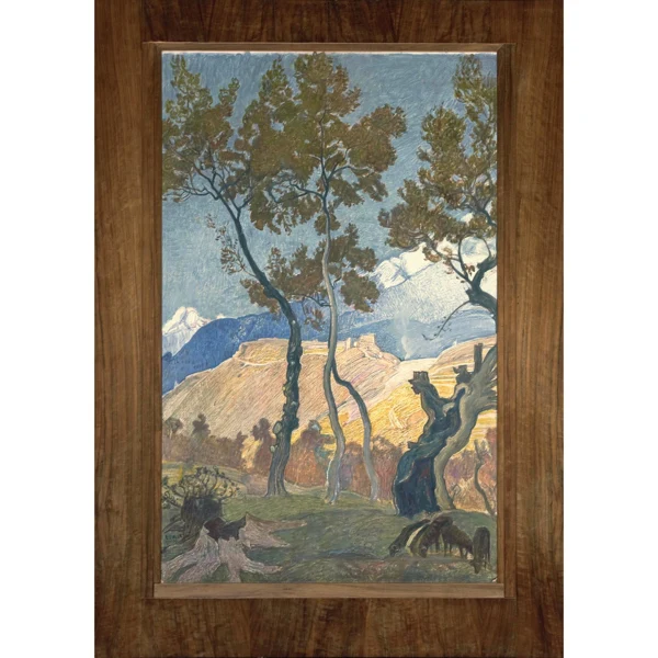 Ernest Biéler — PAYSAGE D'AUTOMNE, CHÂTEAU DE LA SOIE, SAVIÈSE, 1935-39 AUTUMN LANDSCAPE, CASTLE OF SOIE, SAVIÈSE, 1935-39