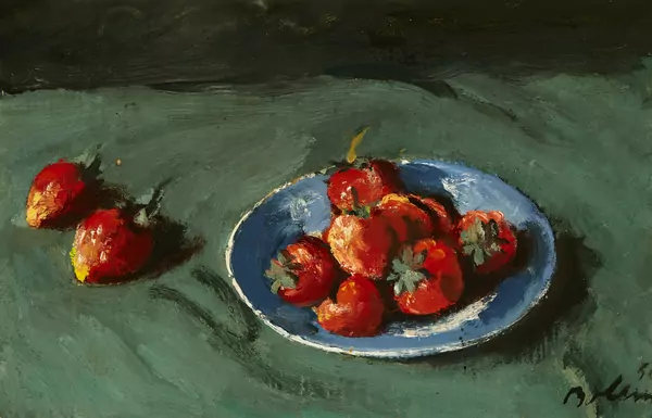 Stillleben mit Erdbeeren