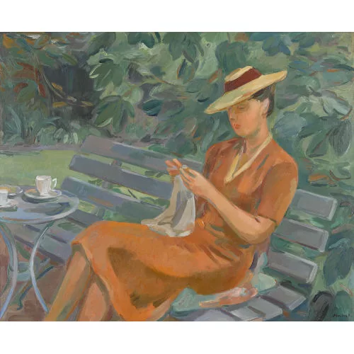 Ernest Hubert — "Sommertag im Garten".
