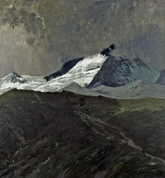 Ernesto Schiess — Matterhorn im Nebel, 1908