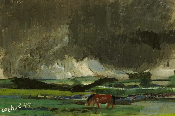 Ernst Coghuf — Landschaft mit Pferd