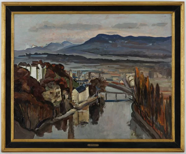 Ernst Egger — Ernst Egger (1874-1973), \\Paysage au Salève\\,