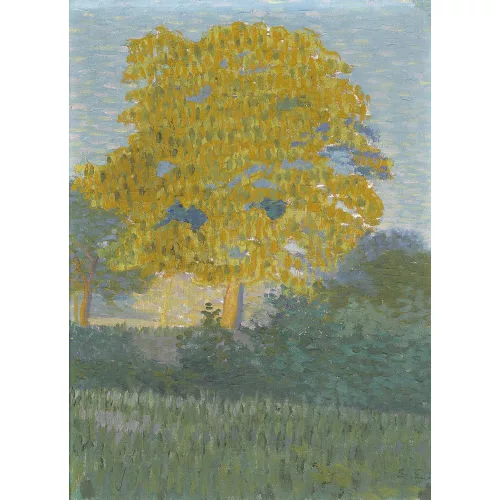 Ernst Egger — Baumbestandene Landschaftspartie.