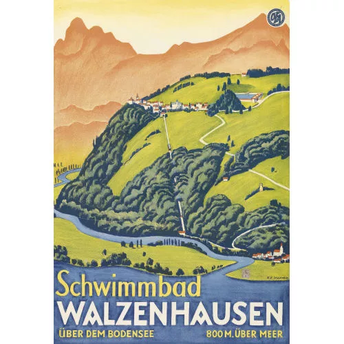 Ernst Emil Schlatter — "Schwimmbad Walzenhausen".