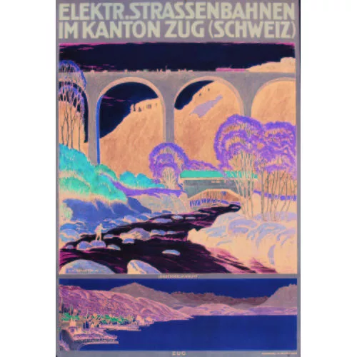 Ernst Emil Schlatter — "Elektr. Strassenbahn Zug".