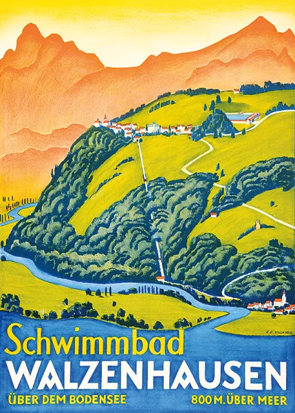Ernst Emil Schlatter — Schwimmbad Walzenhausen, 1935