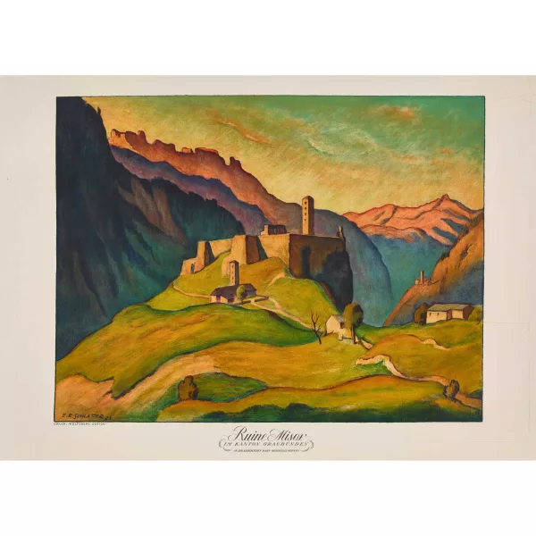 Ernst Emil Schlatter — "Ruine Misox".