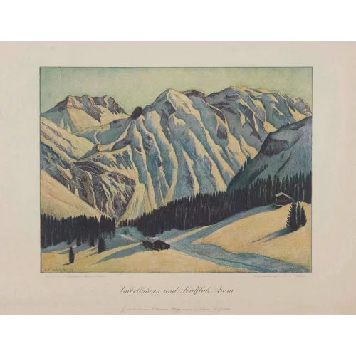 Ernst Emil Schlatter — "Valbellahorn und Leidfluh Arosa".
