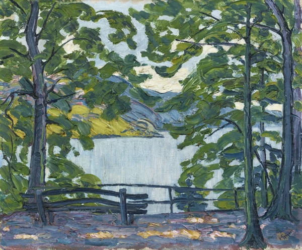 Ernst Geiger — Sitzbank am Ufer des Bielersees