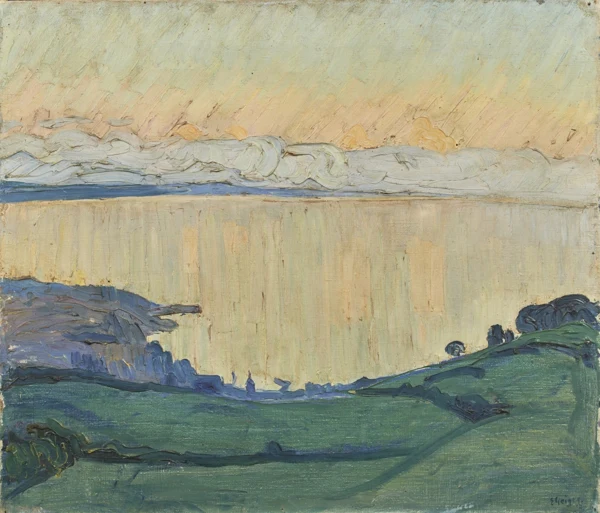 Ernst Geiger — Dämmerung am Neuenburgersee, 1917