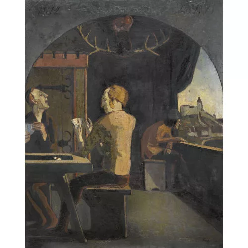 Ernst Georg Rüegg — Die Kartenspieler.