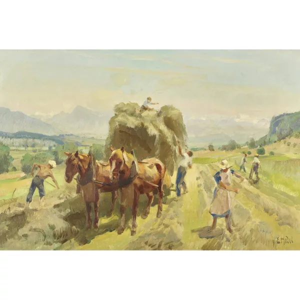 Ernst Hodel II. — "Heuernte bei Muri".