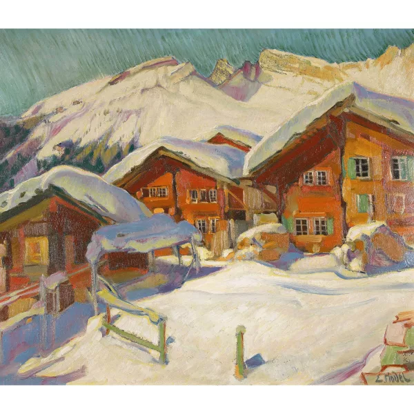 Ernst Hodel II. — Mürren im Winter.