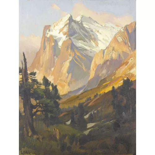 Ernst Hodel II. — Das Wetterhorn im Sonnenlicht.