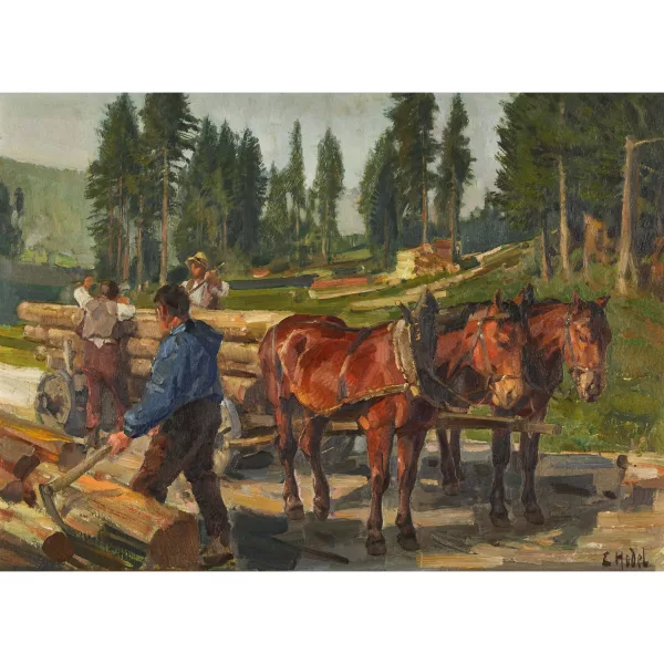 Ernst Hodel II. — Die Holzarbeiter.