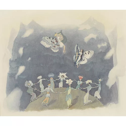 Ernst Kreidolf — "Parnass. Alpenblumenmärchen".