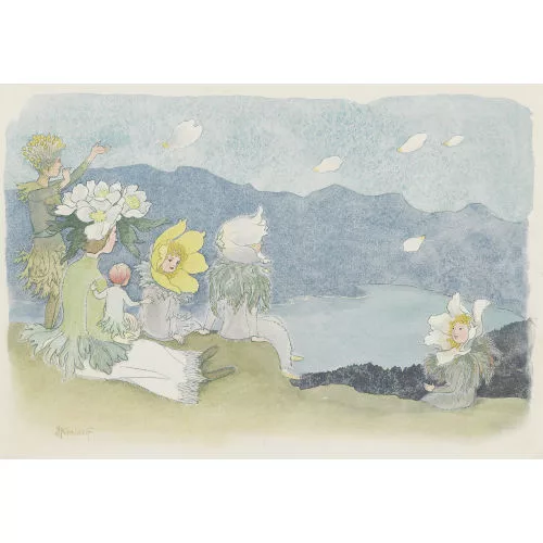 Ernst Kreidolf — "Anemonen. Alpenblumenmärchen".