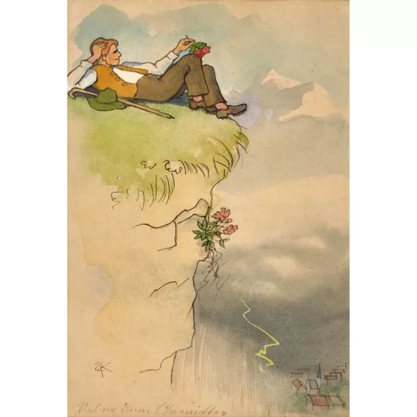 Ernst Kreidolf — "Nach dem Gewitter".