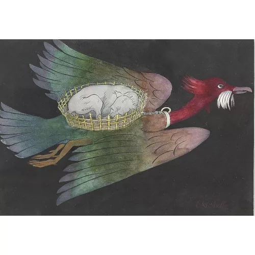 Ernst Kreidolf — Vogel im Flug.